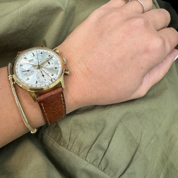 Jumbo WAKMANN Triple Date Chronograph Valjoux Watch - Picture 15 of 16